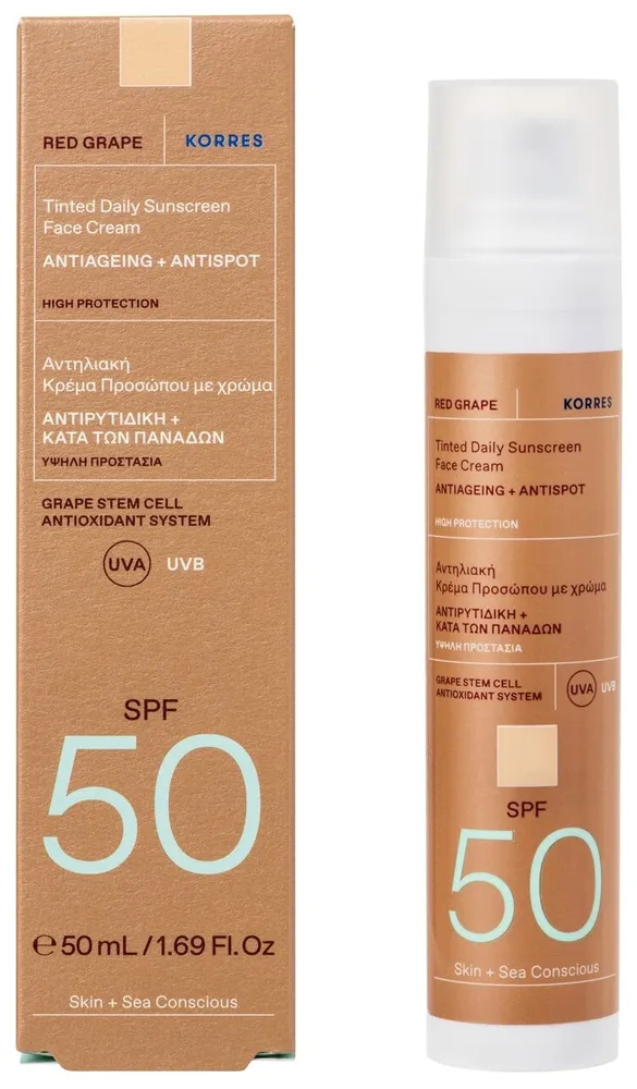 KORRES Red Grape Red Grape Cremă colorantă SPF50+ 50ml