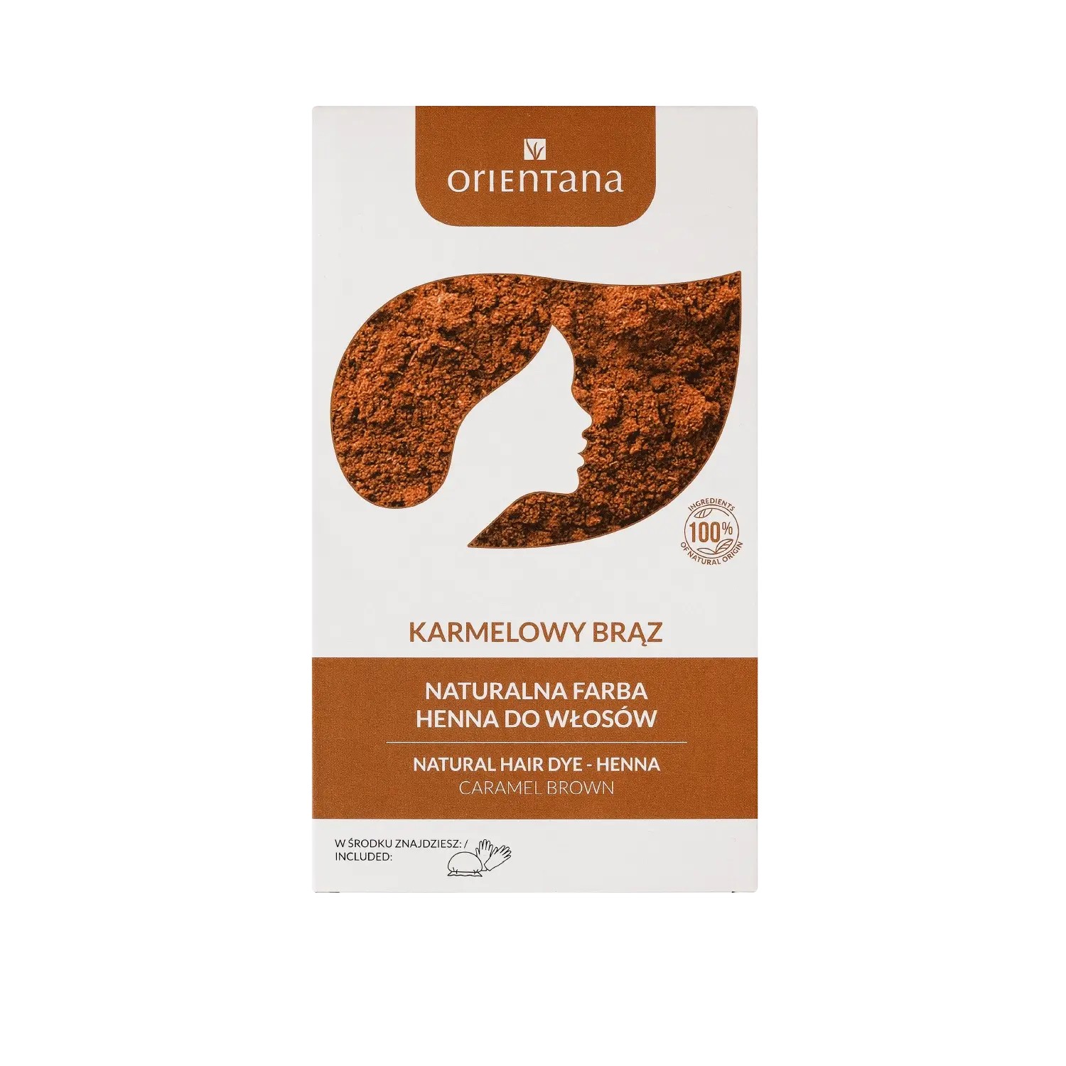 Orientana Bio Henna Bio Henna Vegetable Hair Colour Caramel Brown 100g
