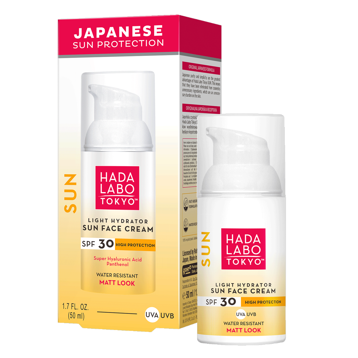 Hada Labo Tokyo Sun Cremă de față rezistentă la apă SPF30+ 50ml