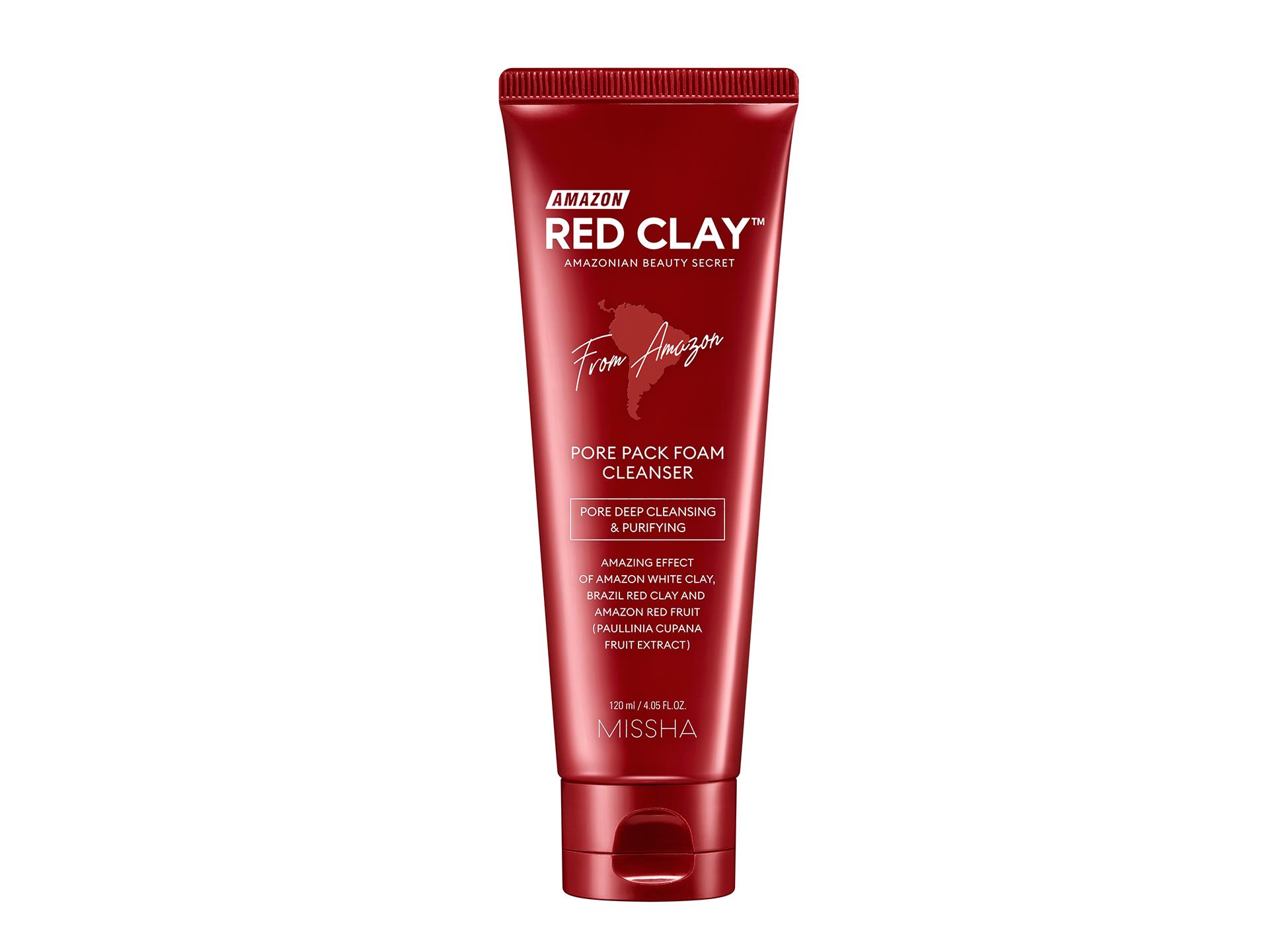 Missha Amazon Amazon Red Clay Spumă de curățare 120ml