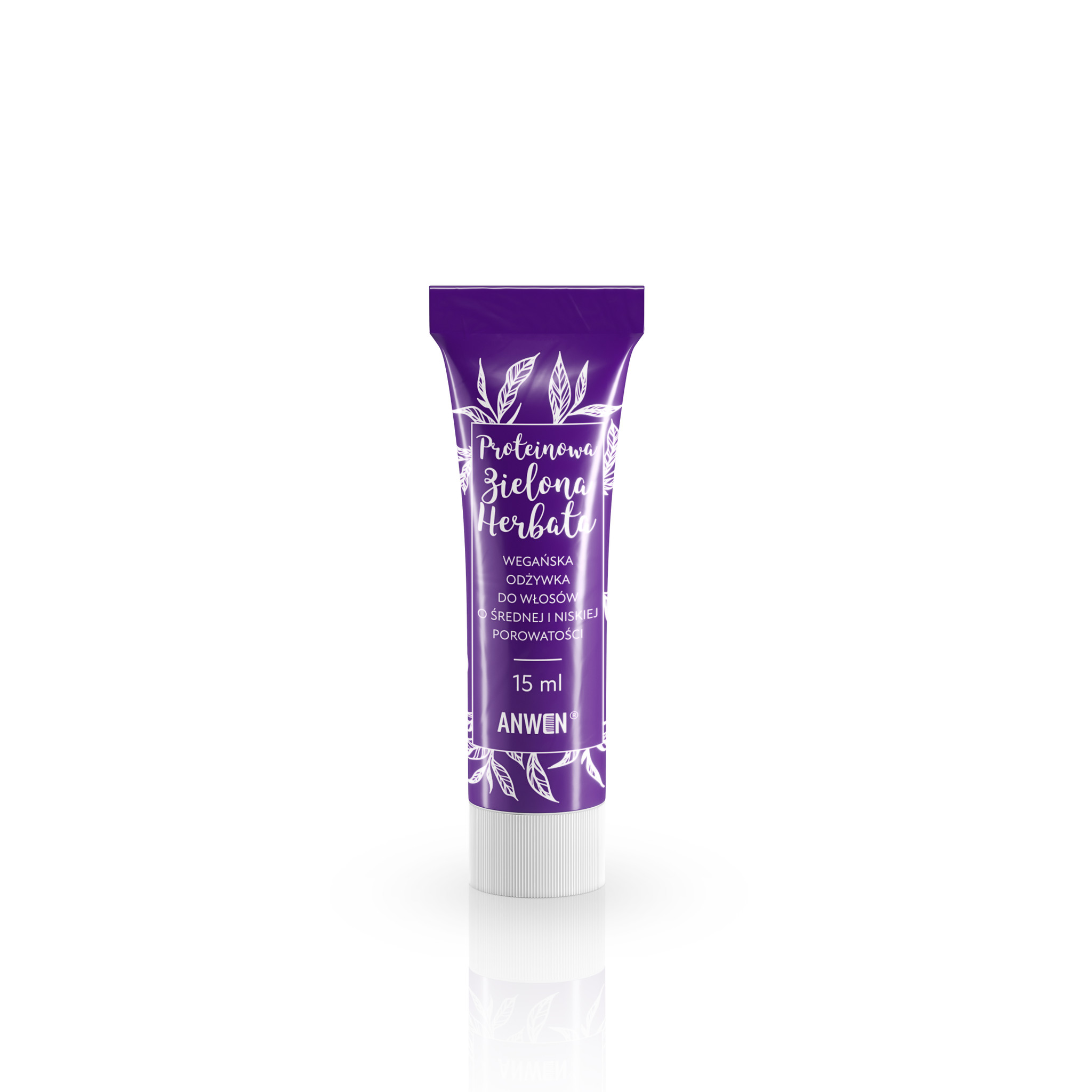 Anwen Protein Green Tea Conditioner pentru păr mediu și aspru 15ml