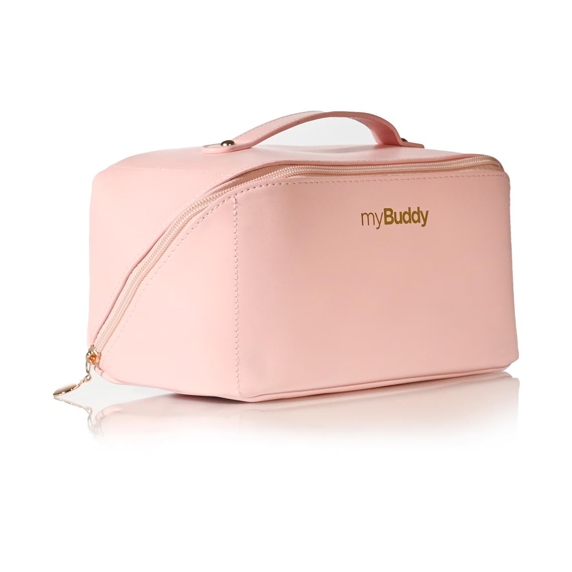 myBuddy geantă de cosmetice din piele roz