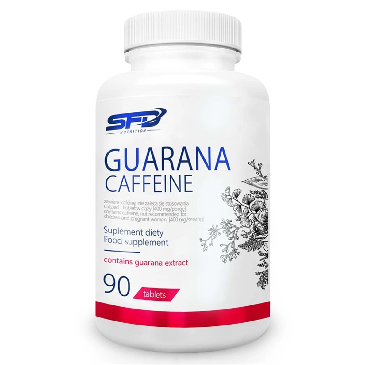 SFD supplement alimentar cu cafeină Guarana 90 tablete