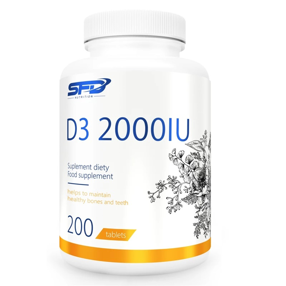SFD D3 2000IU Supliment 200 Tablete