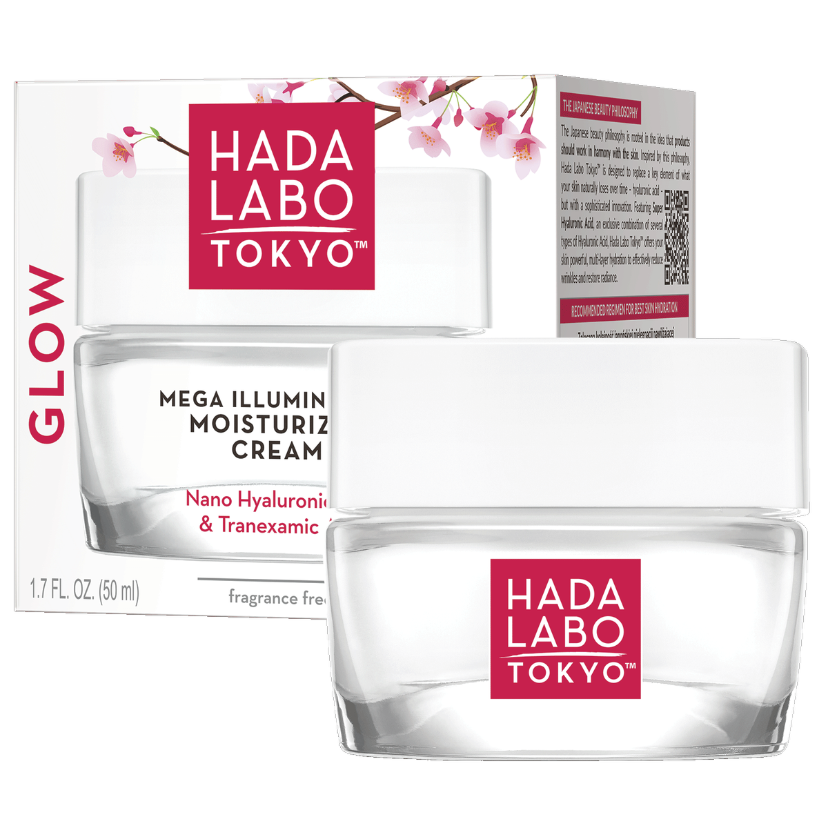 Hada Labo Tokyo Glow Crema de zi și de noapte iluminatoare și hidratantă Hada Labo Tokyo Glow 50ml