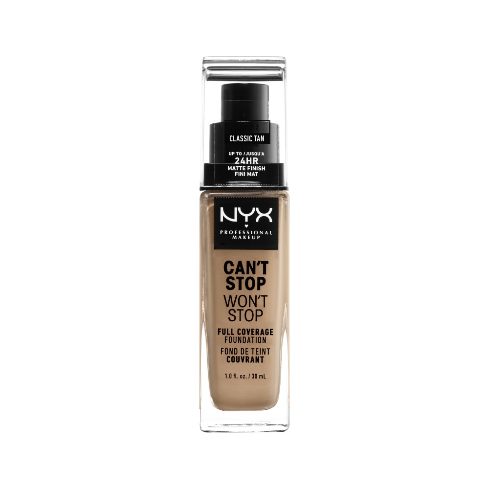 NYX Professional Makeup Cant Stop Wont Stop Fond de ten acoperitor de lungă durată Classic Tan