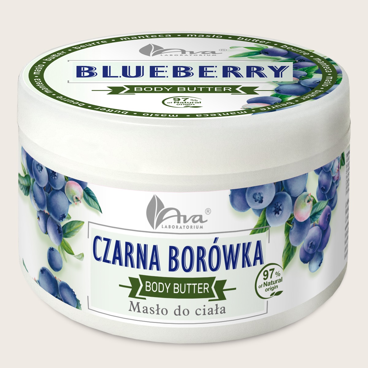 AVA Body Butter Unt de corp Unt de corp cu mure 250ml