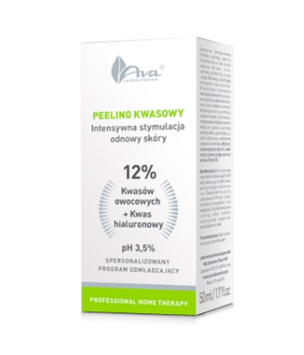 AVA PHT Acid Peeling Acid de fructe 12% + Acid hialuronic 50ml