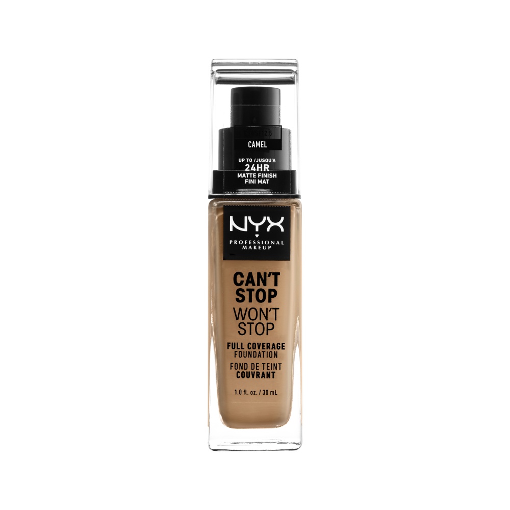 NYX Professional Makeup Cant Stop Wont Stop fond de ten opac de lungă durată Camel