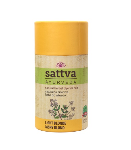 Sattva Natural Henna - Vopsea pe bază de plante pentru păr Blond deschis 150g