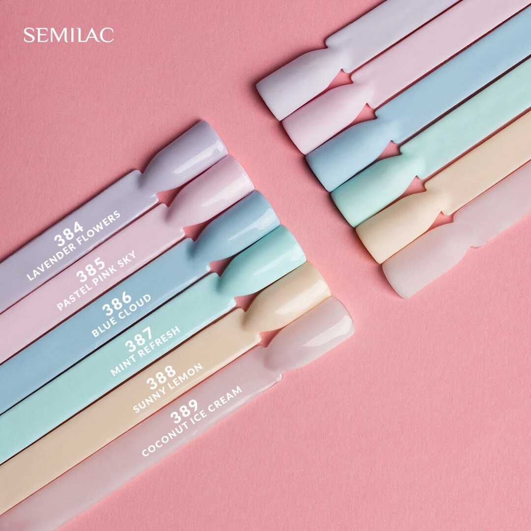 Semilac Hybrid Varnish 389 Cocount Ice Cream 7ml
