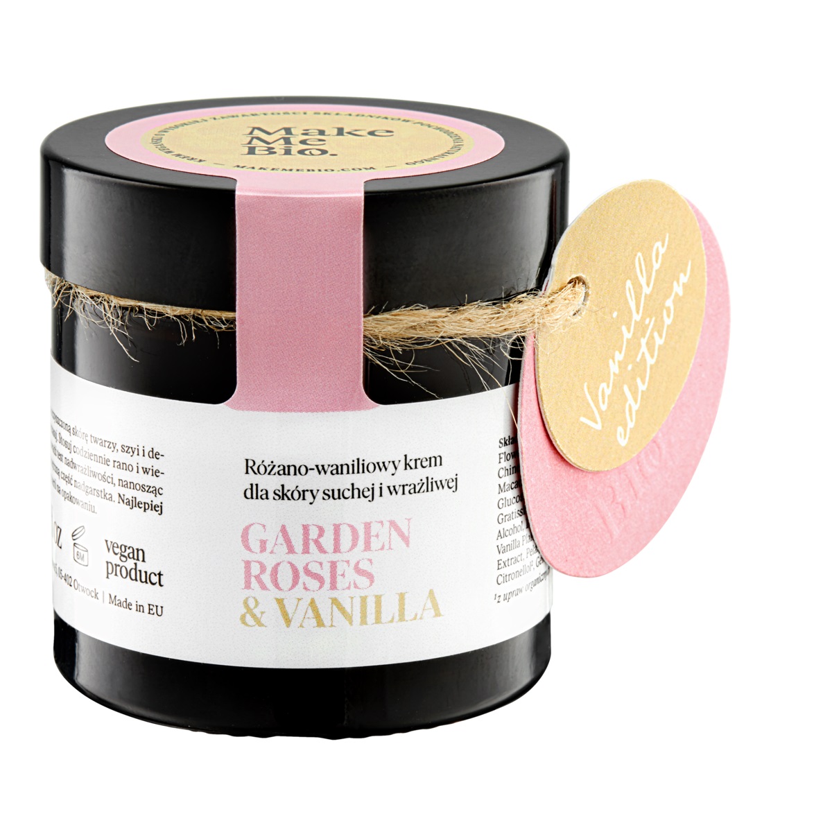Make Me Bio Cremă de față Garden Roses & Vanilla Piele uscată și sensibilă 60ml