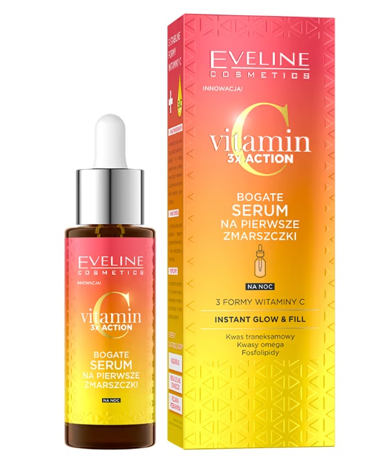 Eveline Vitamin 3x Action Rich Serum pentru primele riduri 30ml