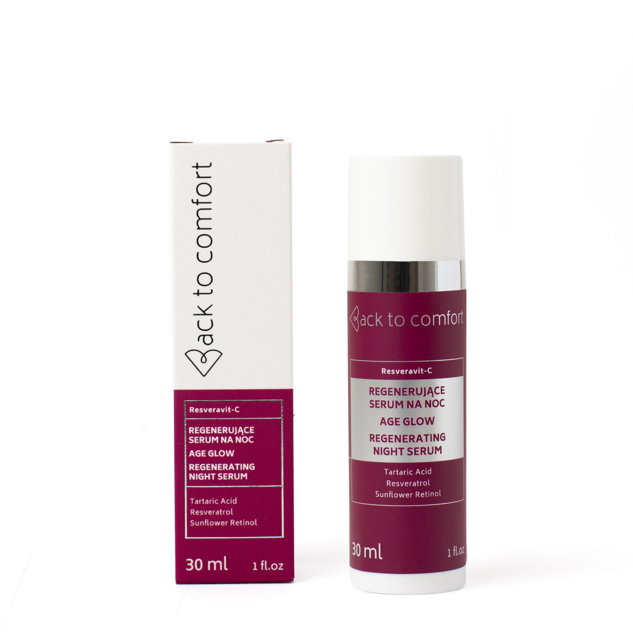 Înapoi la Serul de noapte regenerator Comfort Resveravit-C 30ml