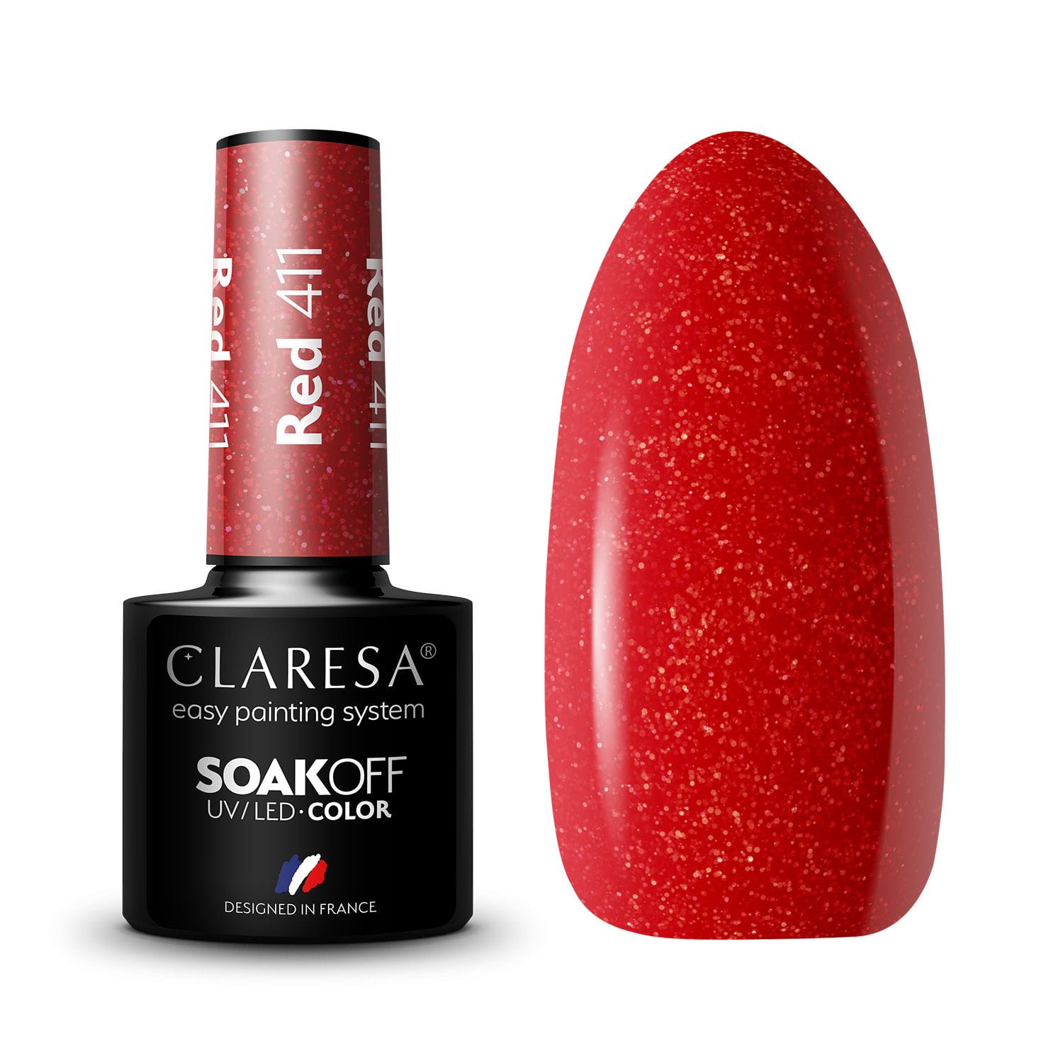 Claresa Hybrid Varnish Red 411