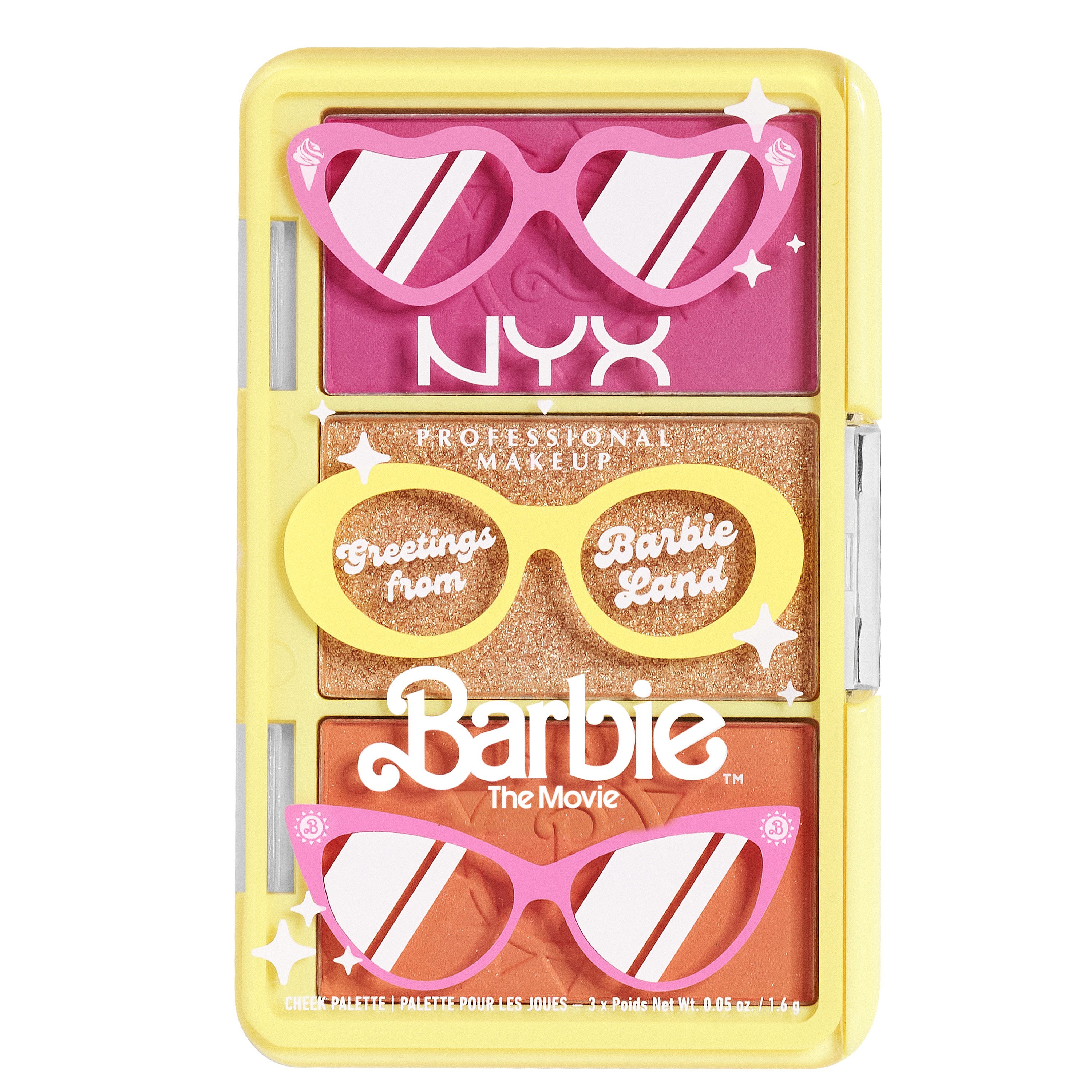 NYX Professional Makeup x Barbie Face Palette 01 Greetings From Barbieland