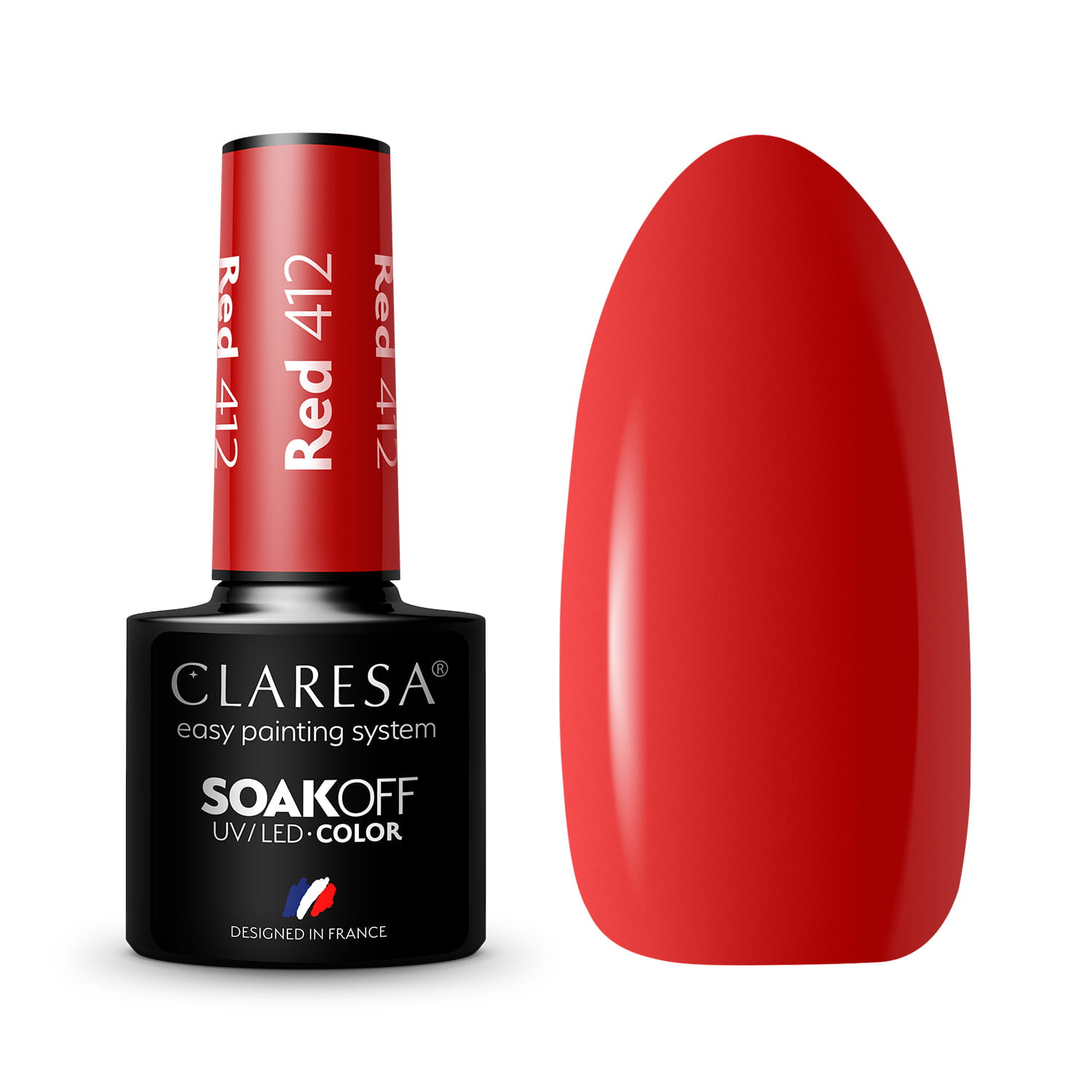 Claresa Hybrid Varnish Red 412