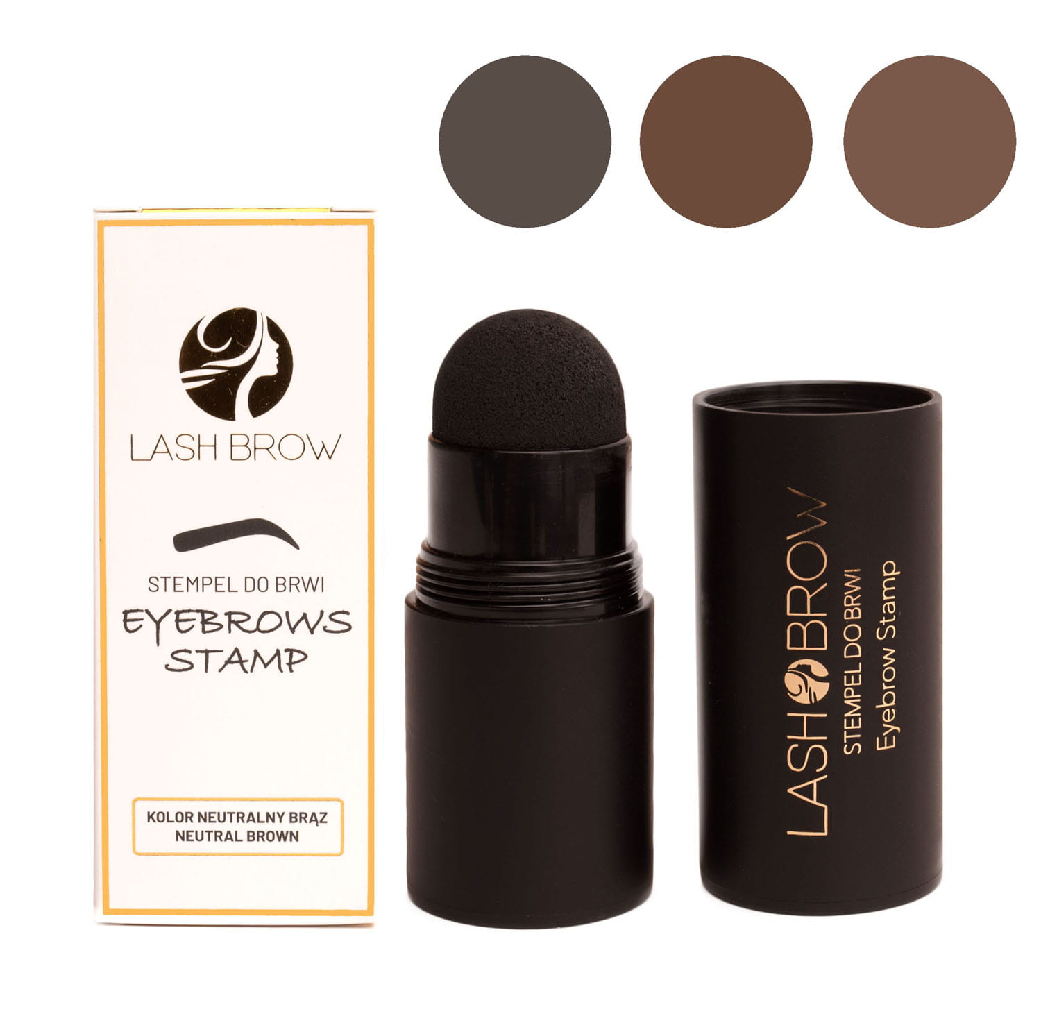 Lash Brow Stamper + Stencils Natural Brown
