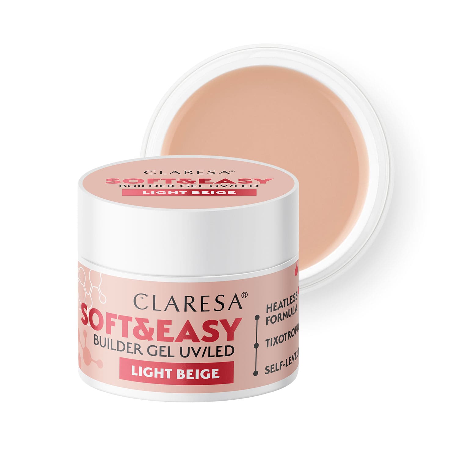 Claresa Building Gel Soft & Easy Light Beige 90g