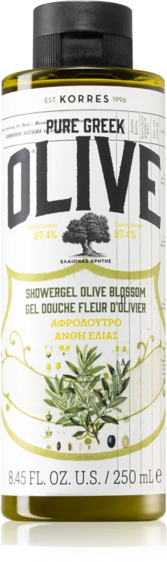 KORRES Gel de duș cu flori de măslin 250ml