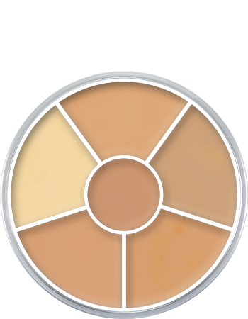 Kryolan Concealer Circle Paletă de 6 corectoare No. 1
