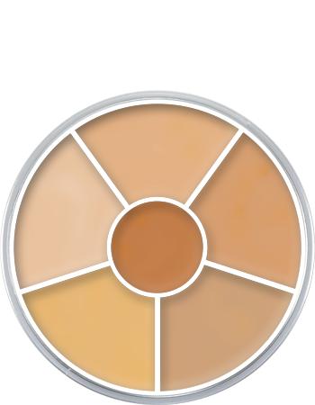 Kryolan Concealer Circle Paletă de 6 corectoare No. 3