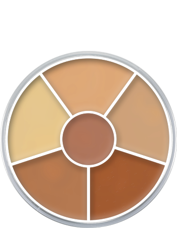 Kryolan Concealer Circle Paletă de 6 corectoare No. 4