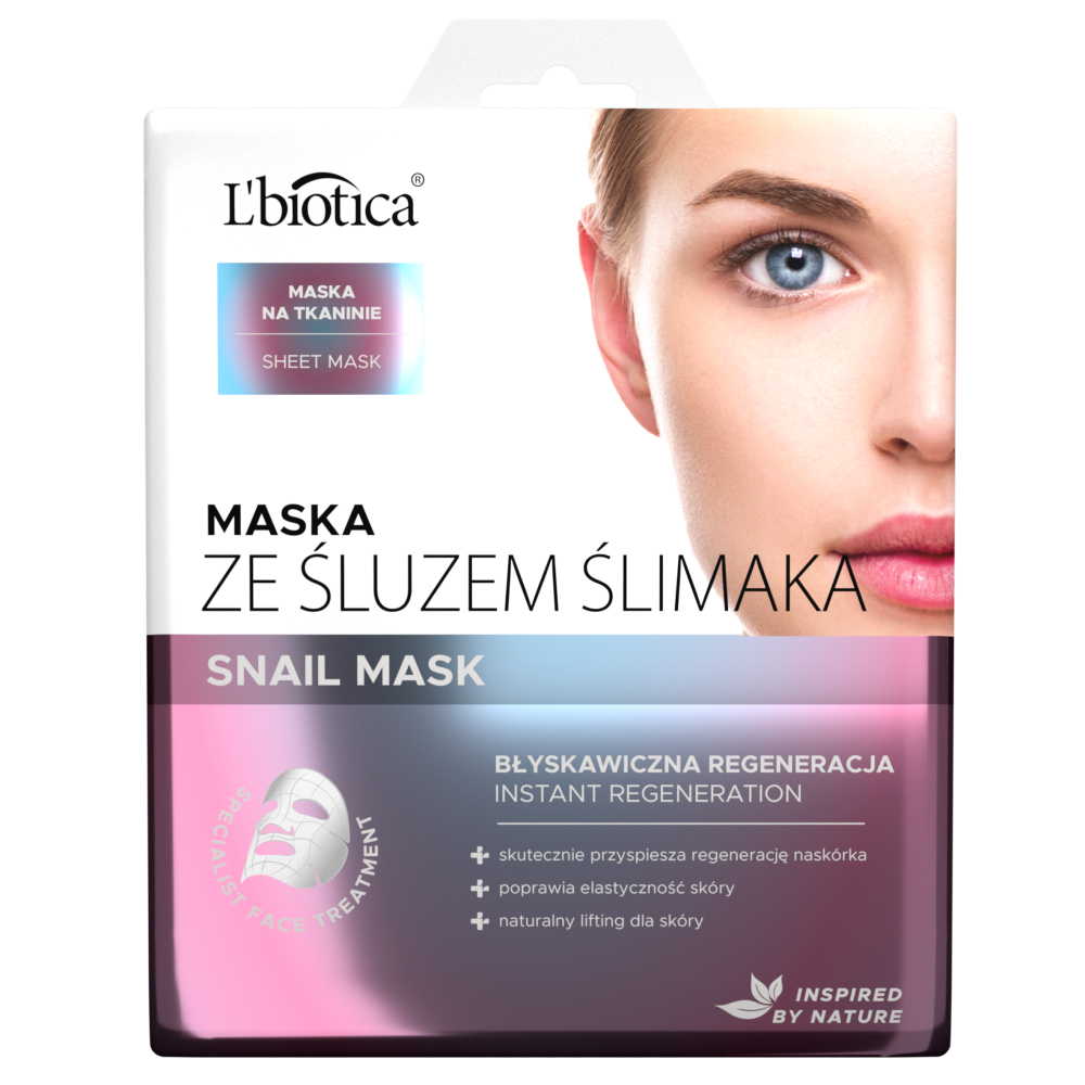 Lbiotica Mască de regenerare instantanee cu mucus de melc de melc Lbiotica