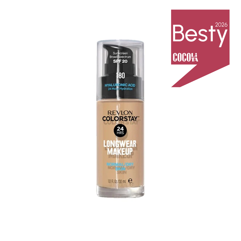 Revlon ColorStay Foundation for Dry and Normal Skin 180 Sand Beige cu pompiță