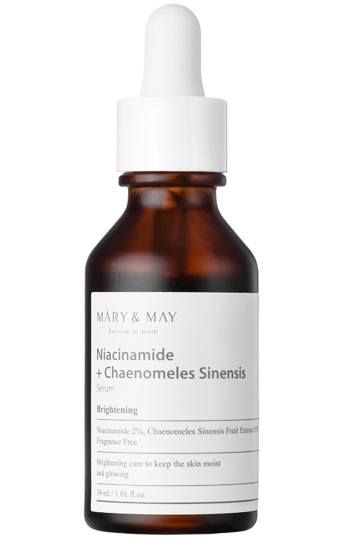 Mary & May Niacinamide + Chaenomeles Serum de față 30ml