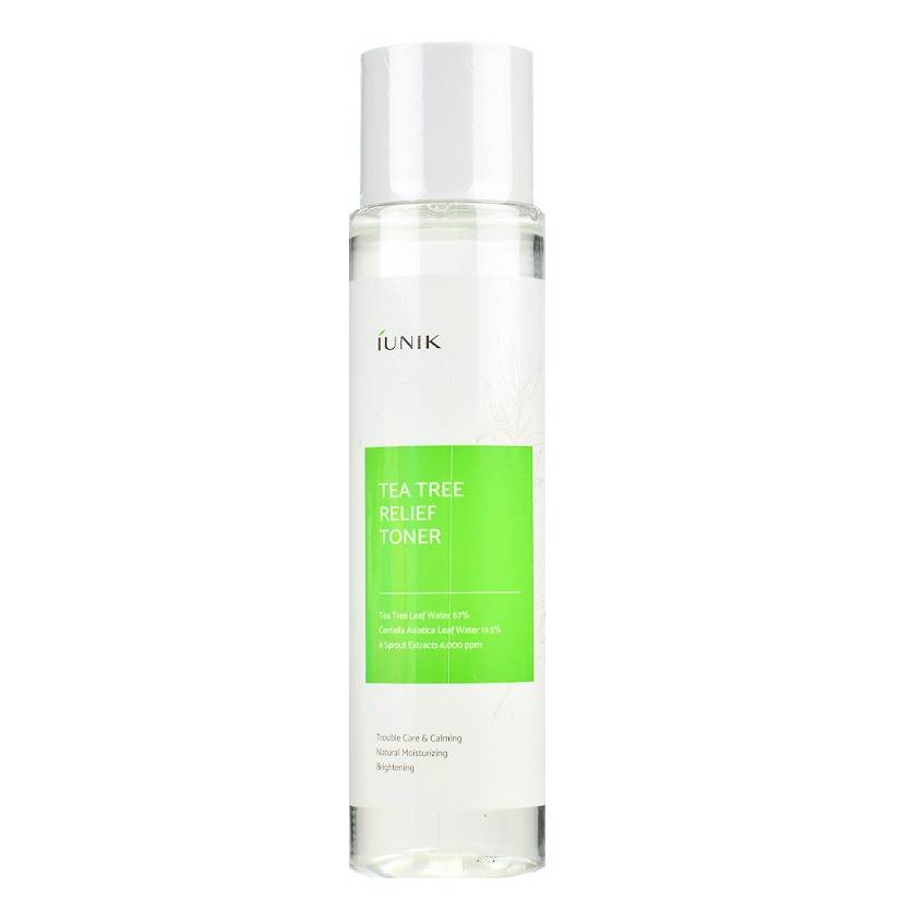 iUNIK Tea Tree Relief Toner cu extract de arbore de ceai 200ml