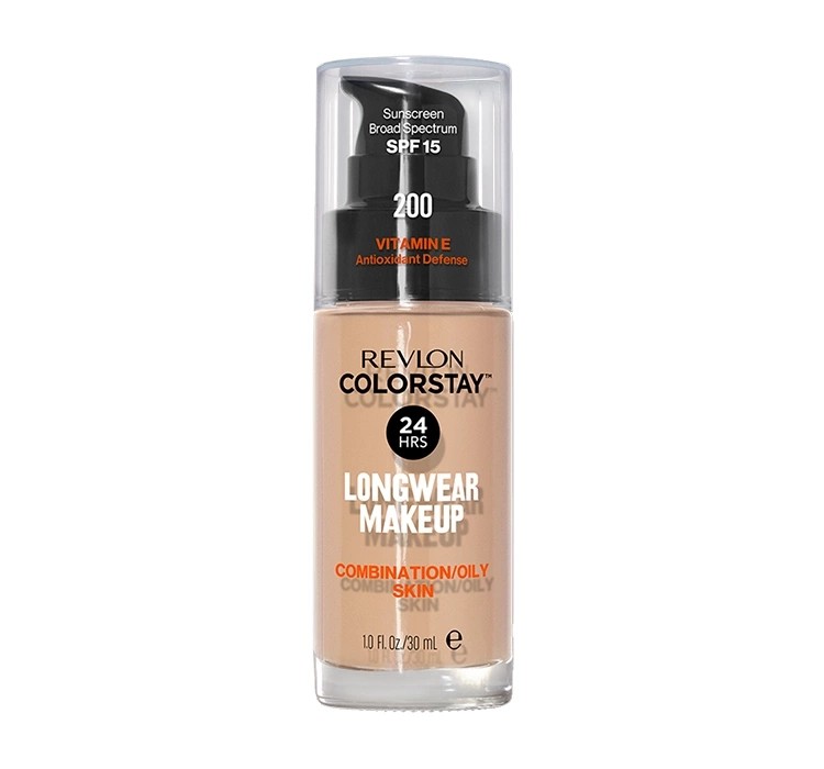 Revlon ColorStay Foundation for Oily and Combination Skin 200 Nude cu pompiță