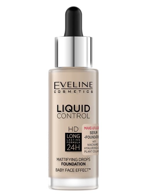 Eveline Liquid Control Foundation 010 Light Beige