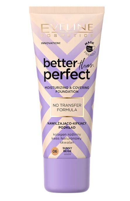 Eveline Better Than Perfect Fond de ten hidratant și acoperitor 06 Sunny Beige