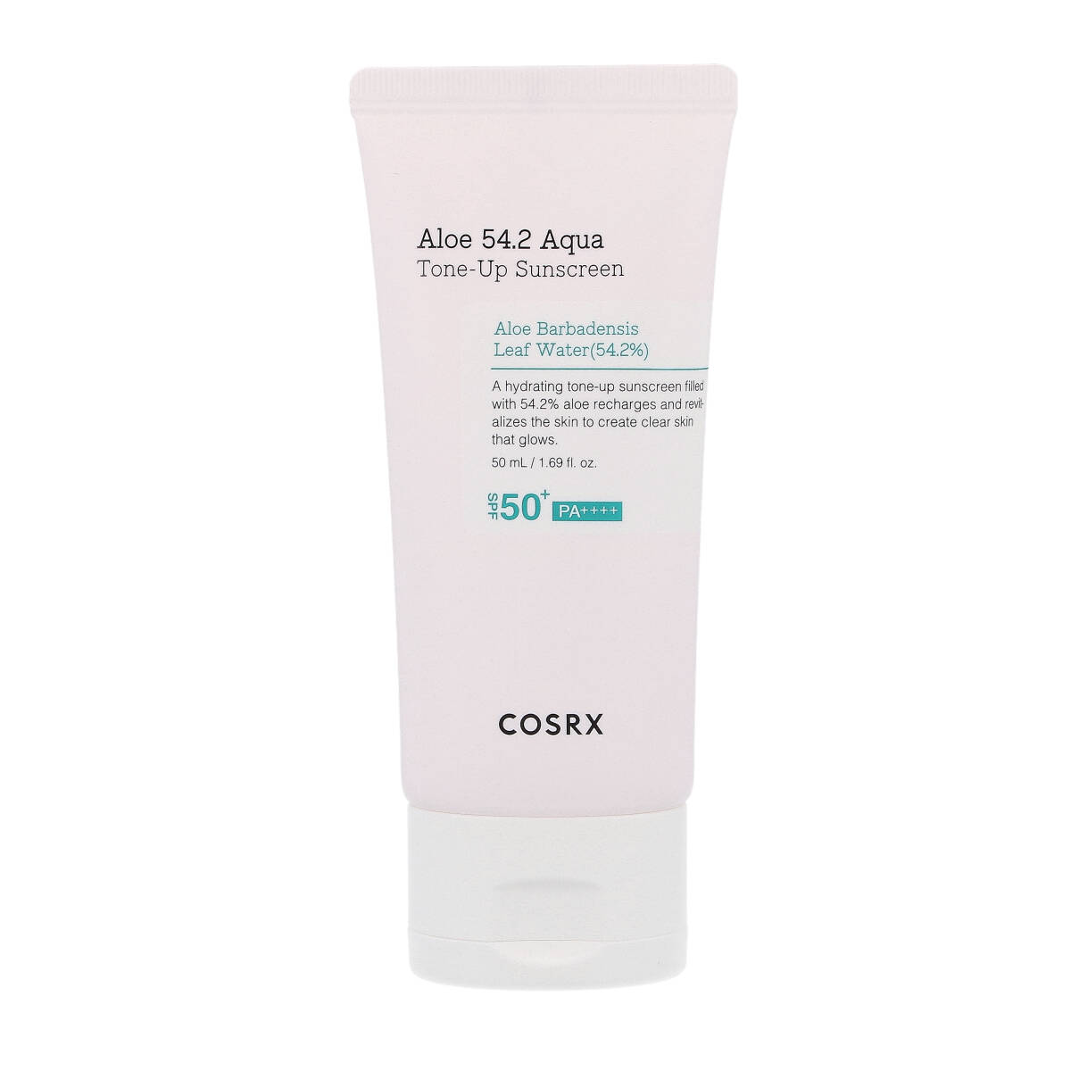 COSRX Aloe 54.2 Aqua Tone-Up Cremă de protecție solară Light Tone-Up SPF50+ 50ml