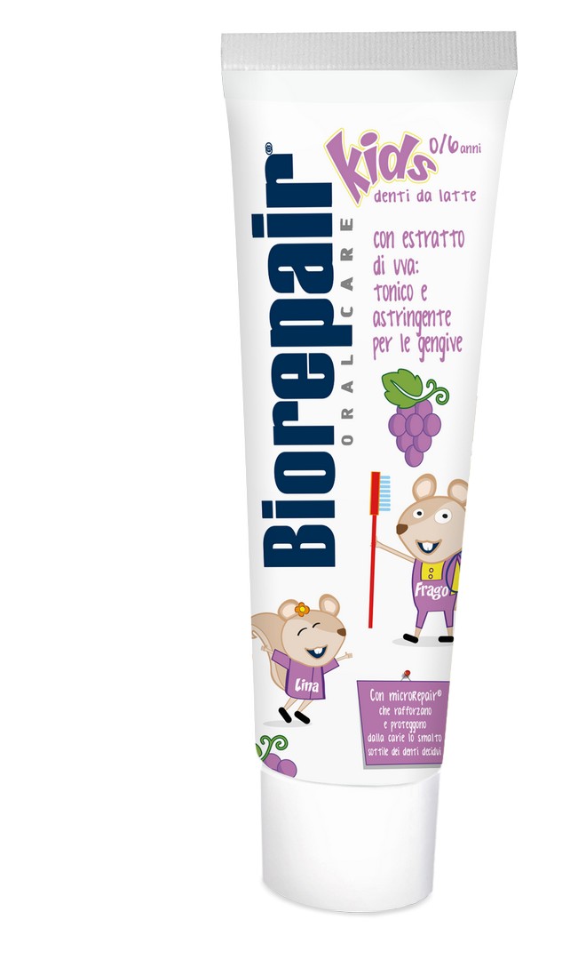 Biorepair Pasta de dinți Grape 0-6 ani Dinți de lapte 50ml