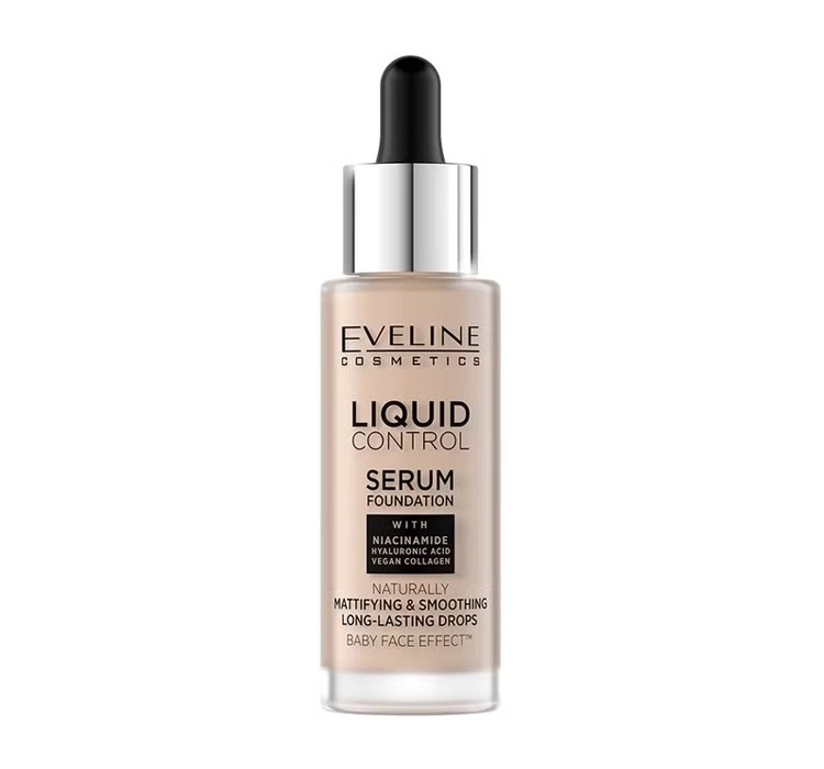 Eveline Liquid Control Foundation 010 Light Beige