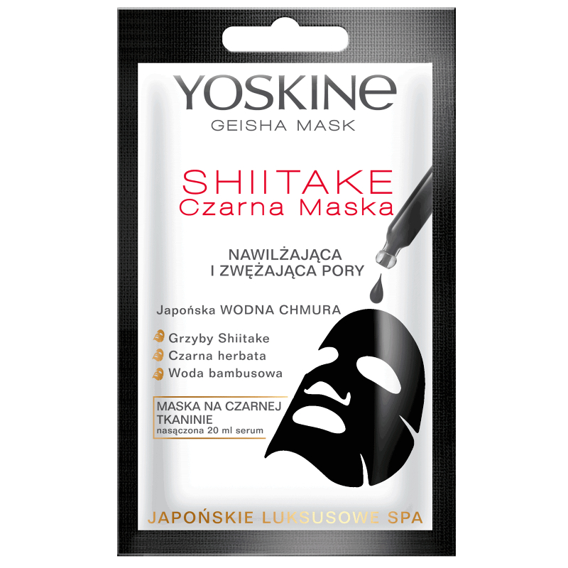 YOSKINE Geisha Mask Mască hidratantă Black Shiitake Black Shiitake