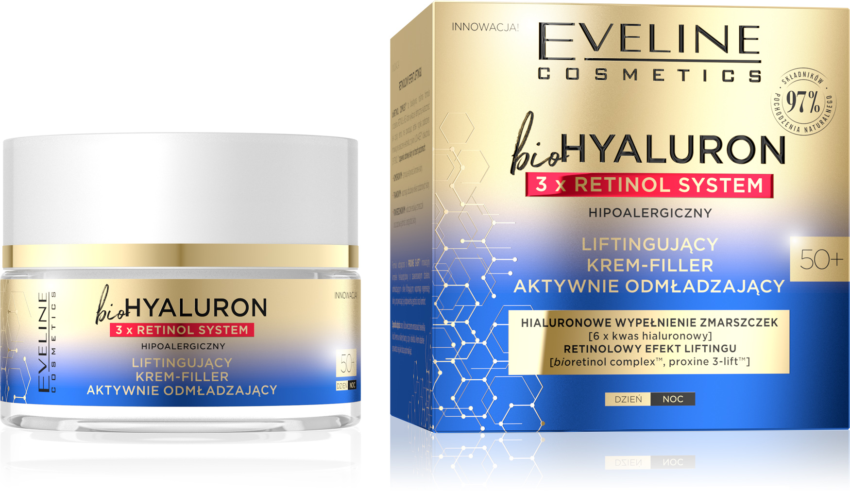 Eveline BioHyaluron Lifting Cream-Filler 50+ 50ml