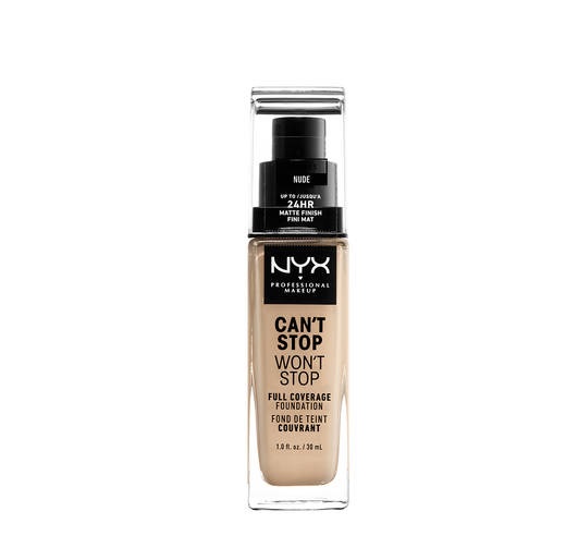 NYX Professional Makeup Cant Stop Wont Stop fond de ten de lungă durată Nude Concealing Foundation