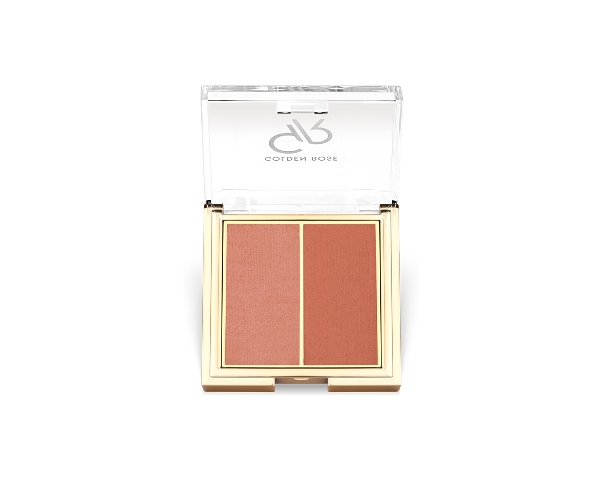 Fard de obraz Golden Rose Iconic Double Blush 02 Peachy & Coral