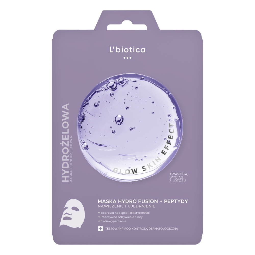 Lbiotica Mască de față Hydrogel + Peptide Hidratare și fermitate