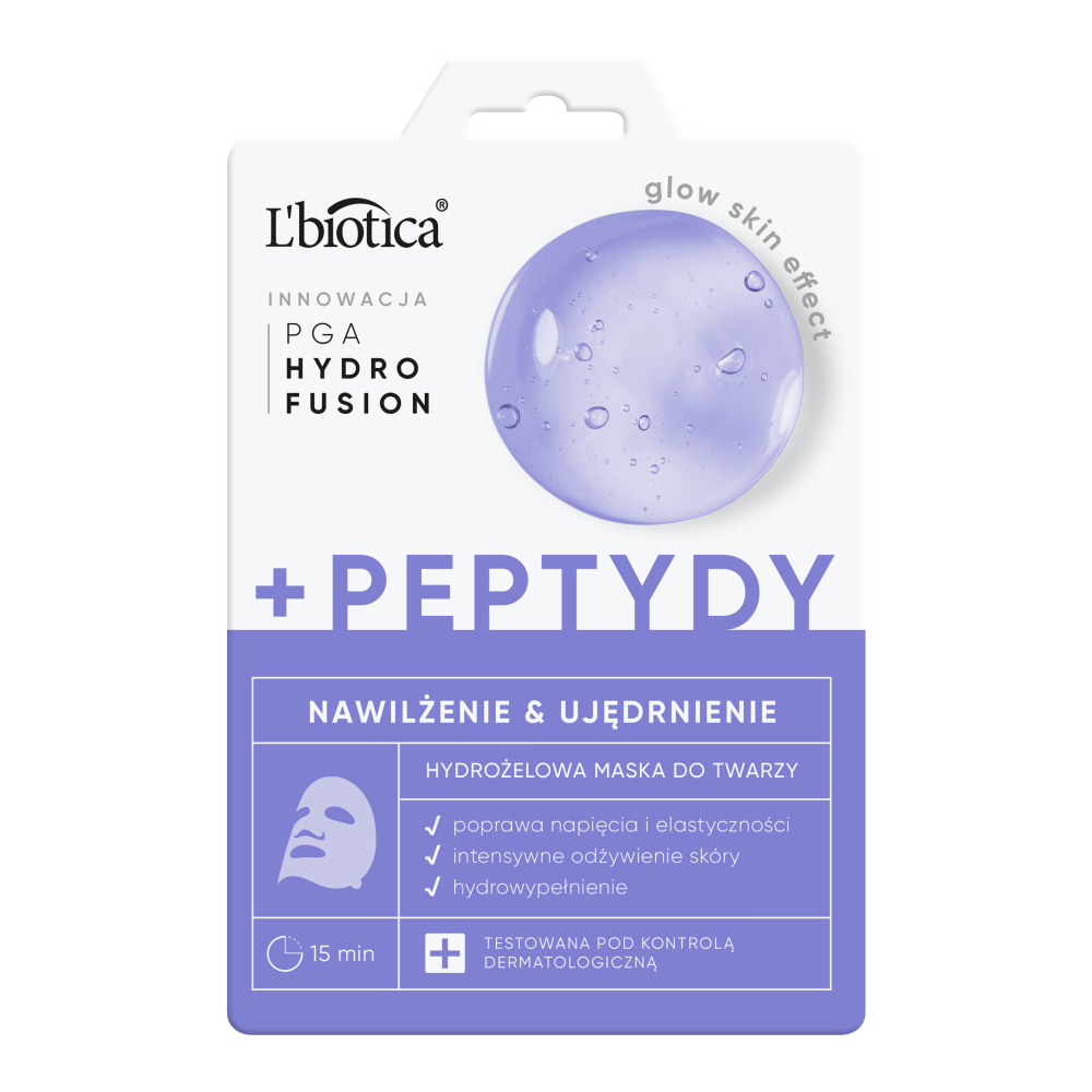 Lbiotica Mască de față Hydrogel + Peptide Hidratare și fermitate