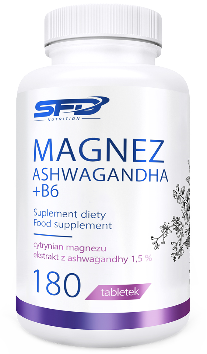 SFD Magnesium Magnesium Ashwagandha + B6 Supliment 180 Tablete