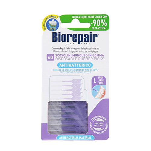 Biorepair Periuțe de dinți interdentare antibacteriene L 40 buc.