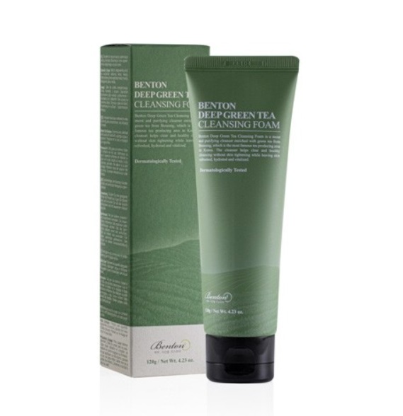 Benton Deep Green Tea Spumă de curățare cu ceai verde 120g