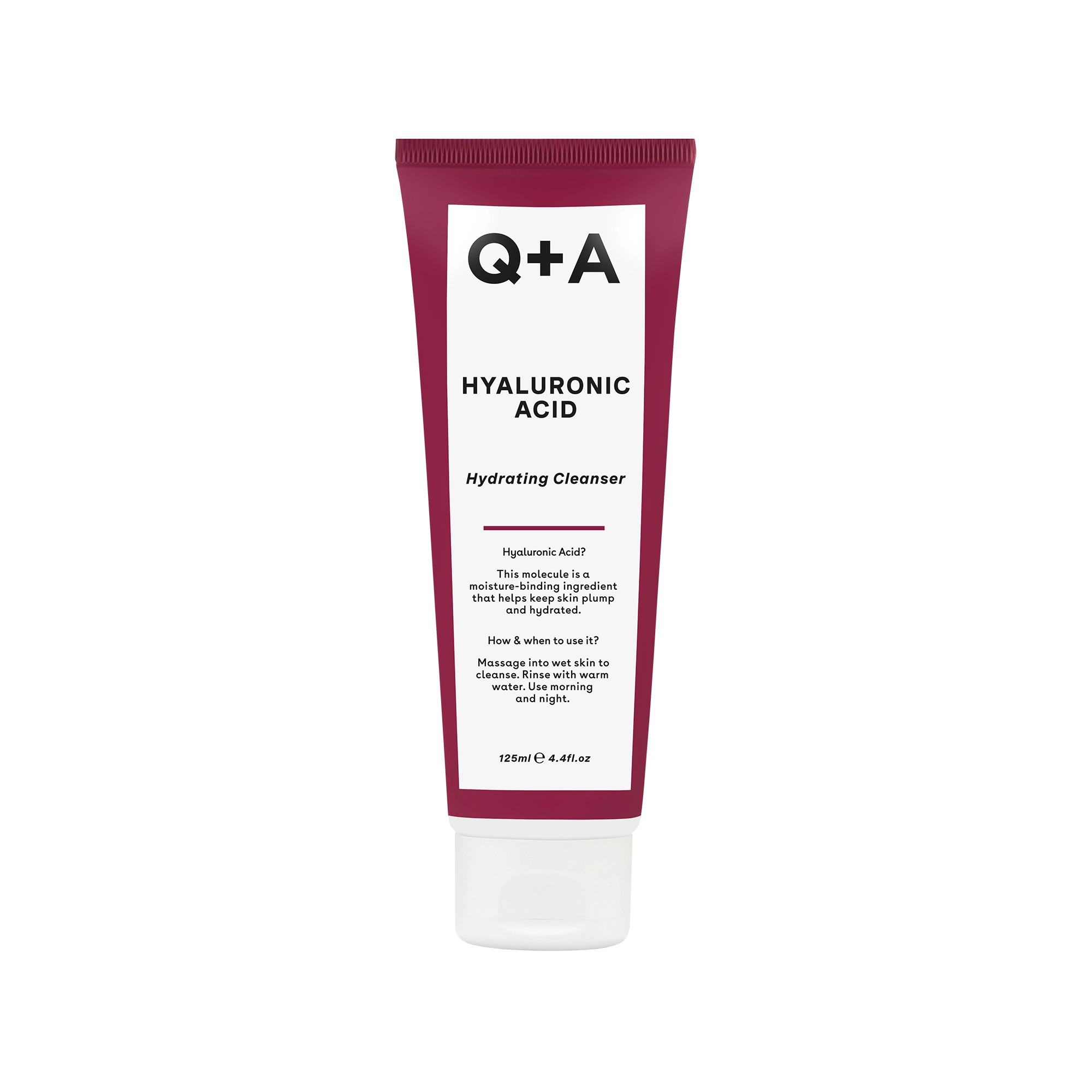 Q+A Hyaluronic Acid Facial Wash Gel 125ml