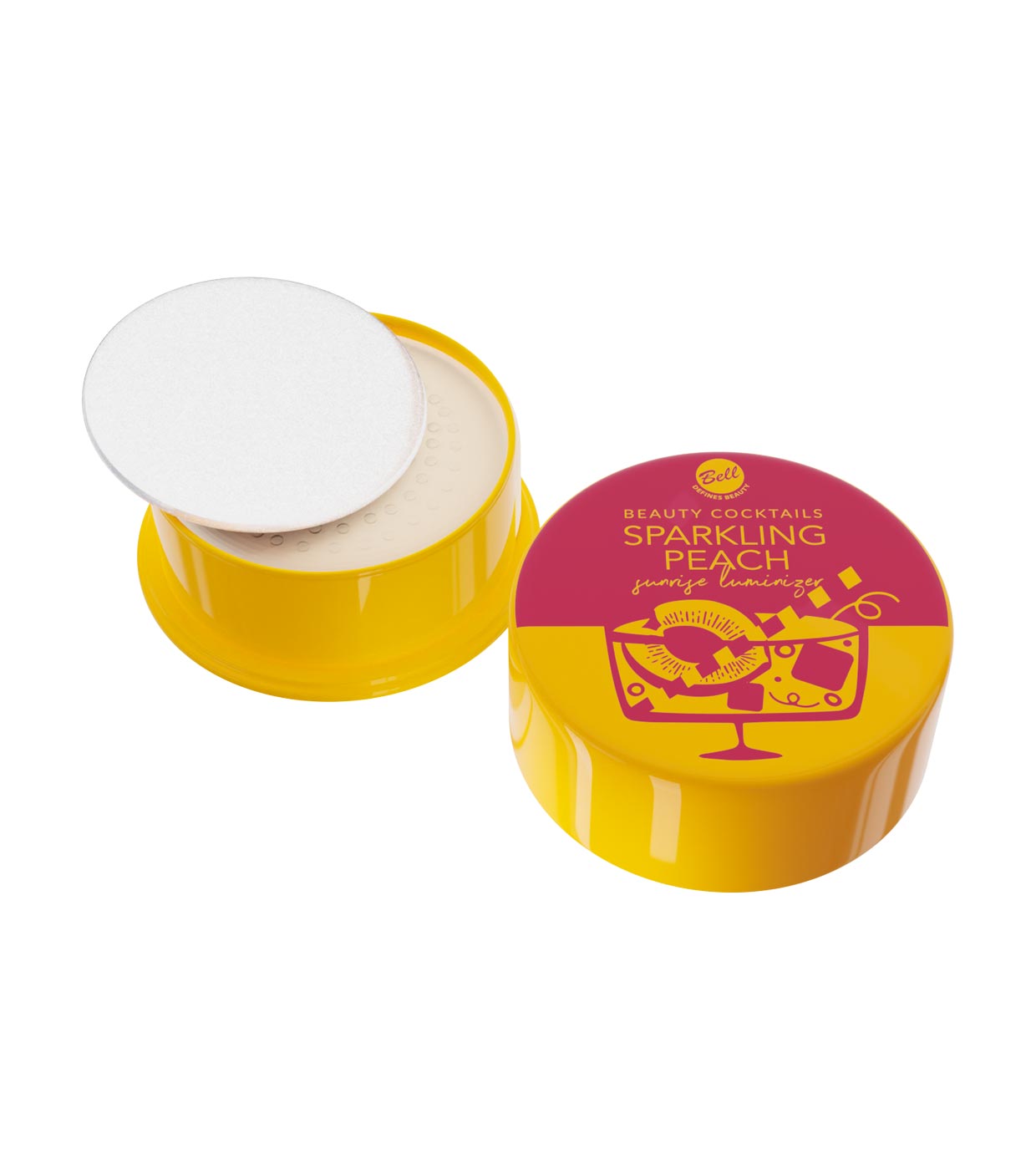 Bell Sparkling Peach Sparkling Peach Powder Face Highlighter 01 Bellini