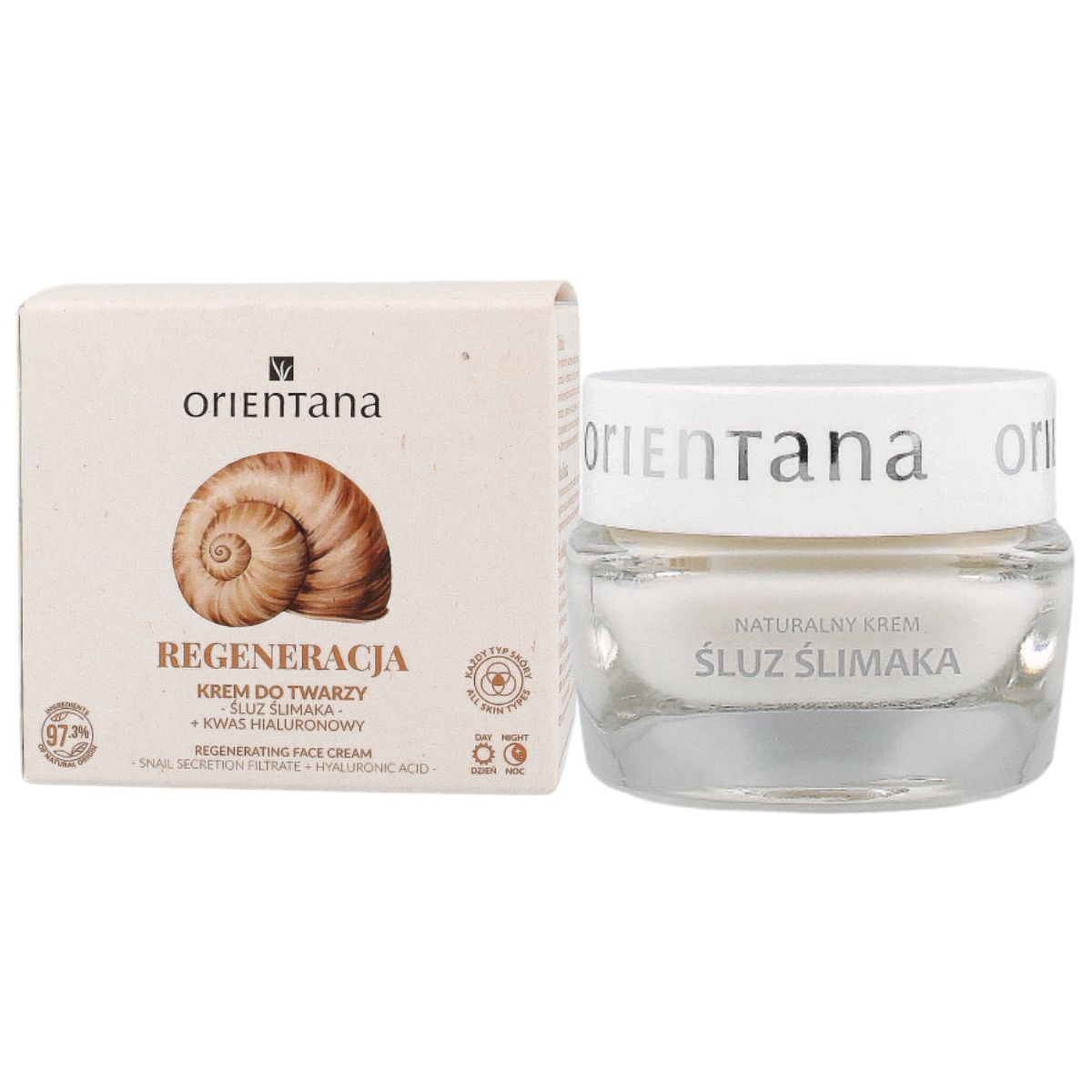 Orientana Regenerujący Krem do Twarzy z Śluzem Ślimaka 50ml