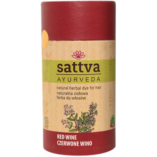 Sattva Natural Henna - Vopsea de păr pe bază de plante, vin roșu 150ml
